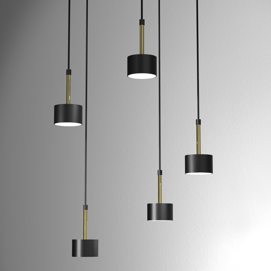 Chandelier on a string ARENA 5xGX53/11W/230V black/gold