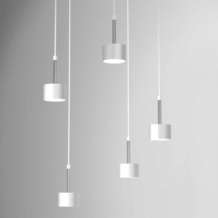 Chandelier on a string ARENA 5xGX53/11W/230V white/shiny chrome