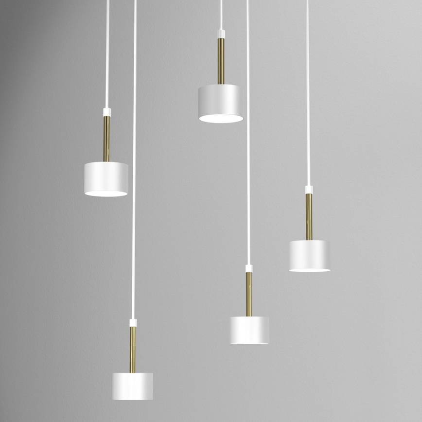 Chandelier on a string ARENA 5xGX53/11W/230V white/gold