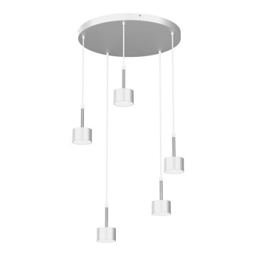 Chandelier on a string ARENA 5xGX53/11W/230V white/shiny chrome