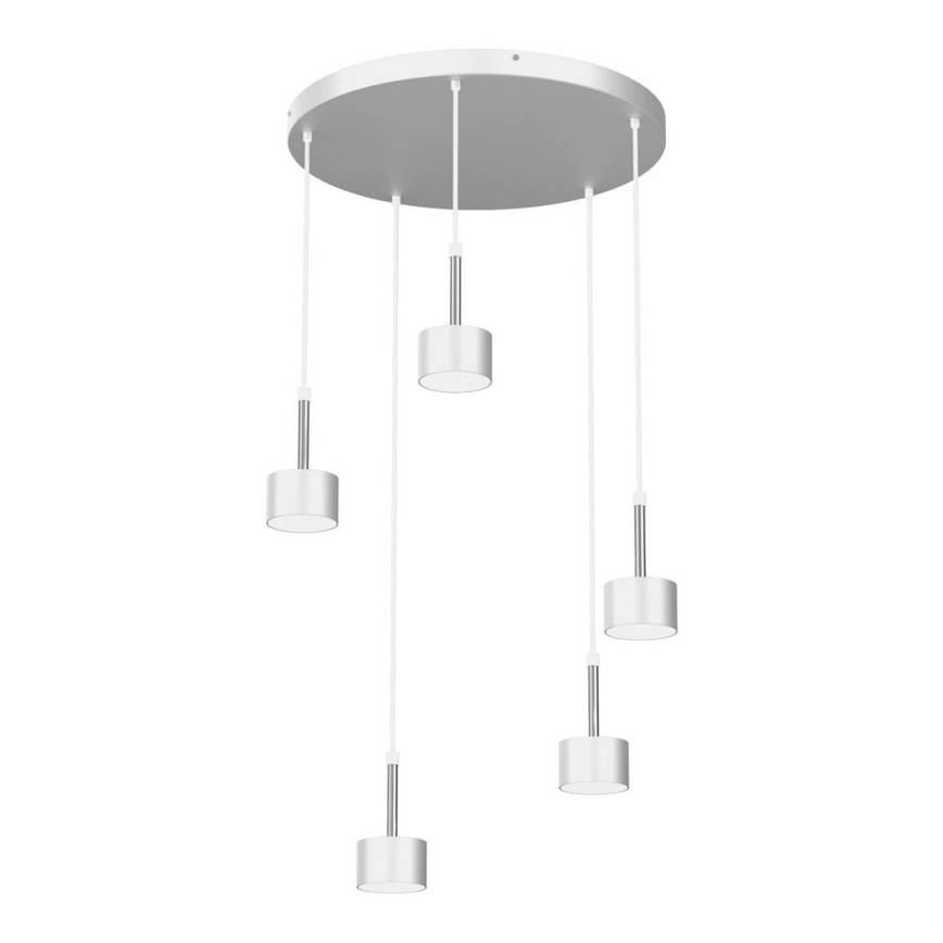 Chandelier on a string ARENA 5xGX53/11W/230V white/shiny chrome