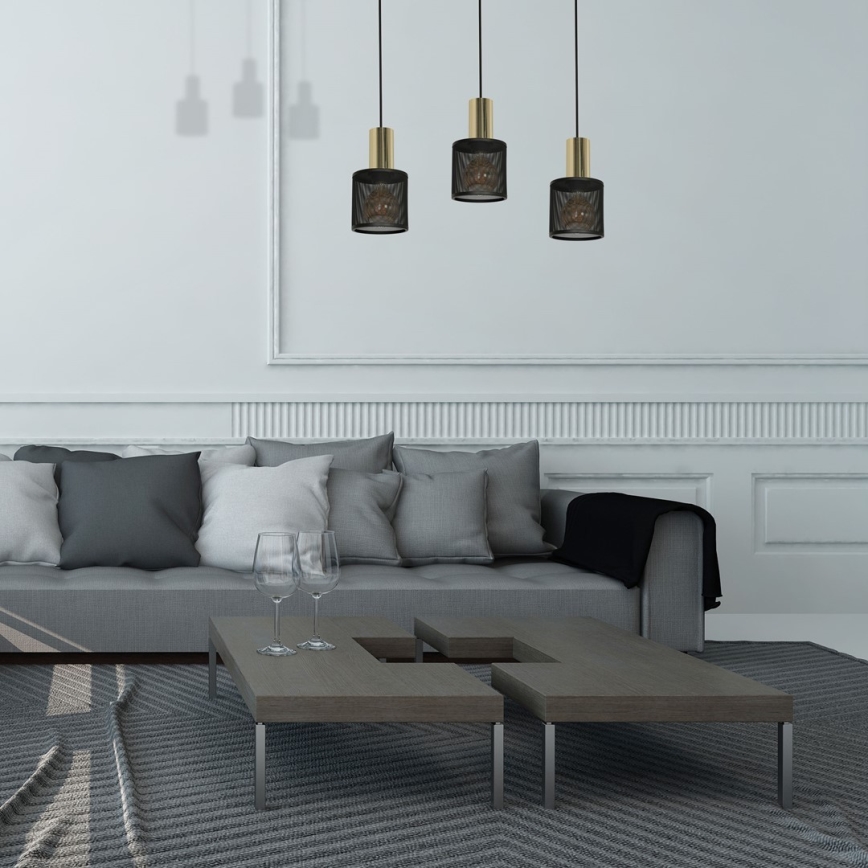 Chandelier on a string ARES 3xE27/60W/230V