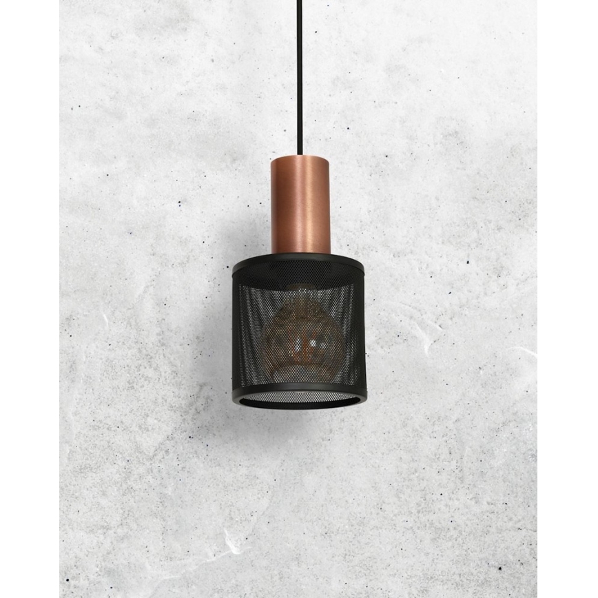Chandelier on a string ARES BLACK 1xE27/60W/230V