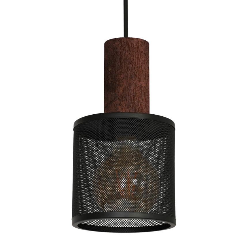 Chandelier on a string ARES BLACK 1xE27/60W/230V