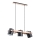 Chandelier on a string ARI 3xE27/15W/230V black/beige