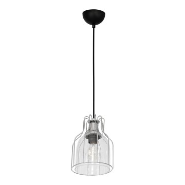 Chandelier on a string ARIA 1xE27/60W/230V silver