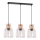 Chandelier on a string ARIA 3xE27/60W/230V copper