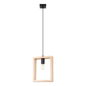 Chandelier on a string ARIES 1xE27/15W/230V beech/beige