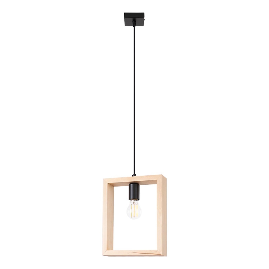 Chandelier on a string ARIES 1xE27/15W/230V beech/beige