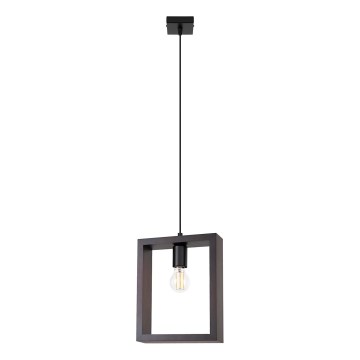 Chandelier on a string ARIES 1xE27/15W/230V beech/wenge
