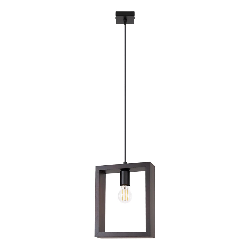 Chandelier on a string ARIES 1xE27/15W/230V beech/wenge