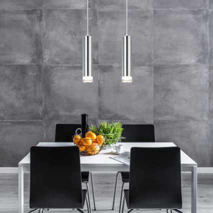 Chandelier on a string ARMIN 2xGU10/10W/230V shiny chrome