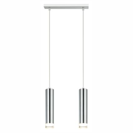 Chandelier on a string ARMIN 2xGU10/10W/230V shiny chrome