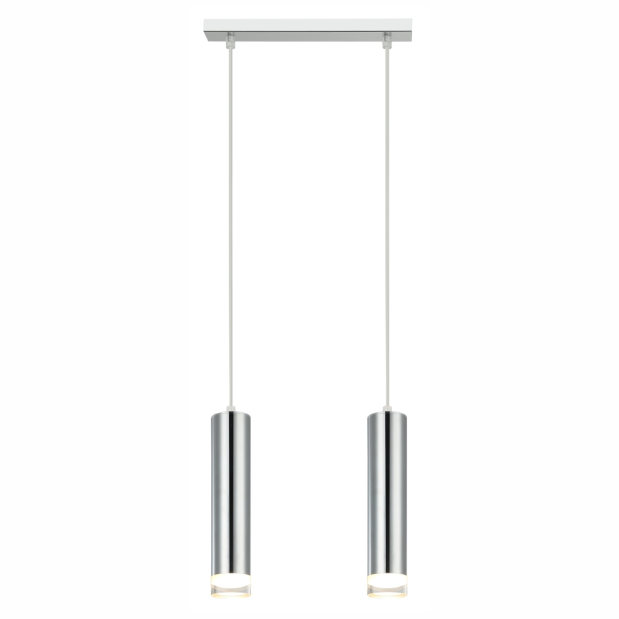 Chandelier on a string ARMIN 2xGU10/10W/230V shiny chrome