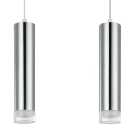 Chandelier on a string ARMIN 2xGU10/10W/230V shiny chrome