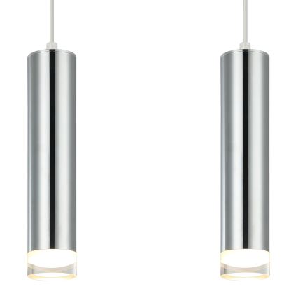 Chandelier on a string ARMIN 2xGU10/10W/230V shiny chrome