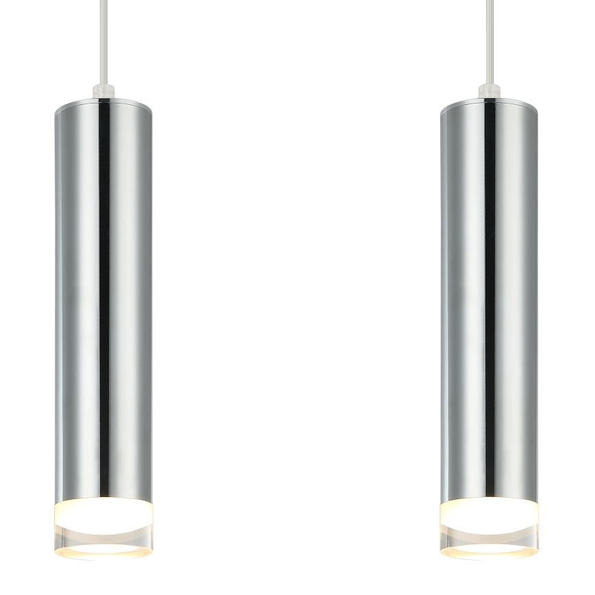 Chandelier on a string ARMIN 2xGU10/10W/230V shiny chrome