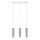 Chandelier on a string ARMIN 3xGU10/10W/230V shiny chrome