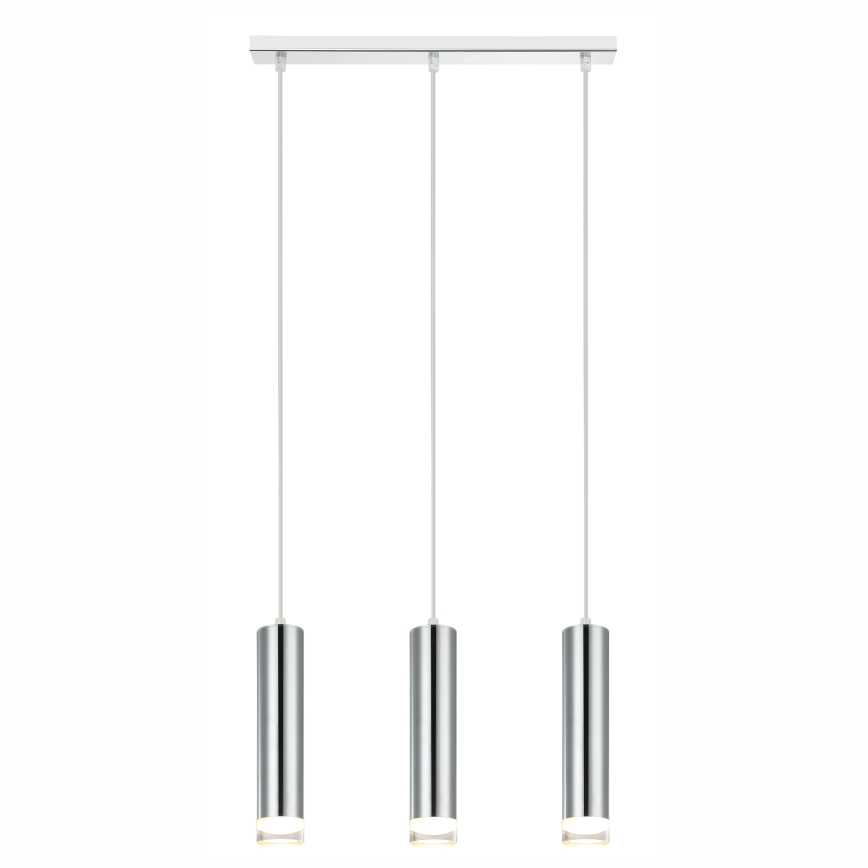 Chandelier on a string ARMIN 3xGU10/10W/230V shiny chrome