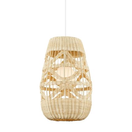 Chandelier on a string ARONA 1xG9/9W/230V d. 25 cm rattan/beige