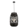 Chandelier on a string ARONA 1xG9/9W/230V d. 40 cm rattan/black