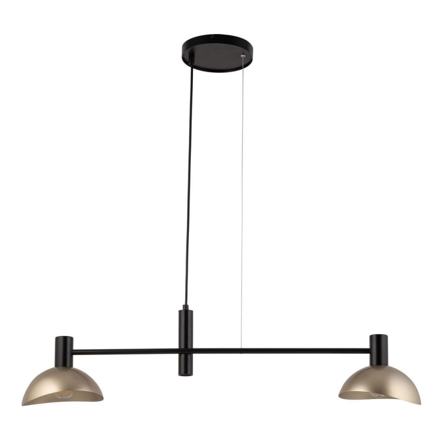 Chandelier on a string ARTIS 2xE14/40W/230V black/gold