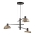 Chandelier on a string ARTIS 3xE14/40W/230V black/gold