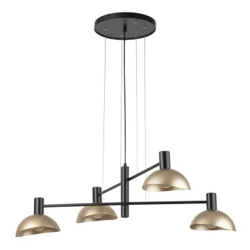 Chandelier on a string ARTIS 4xE14/40W/230V black/gold