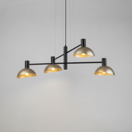Chandelier on a string ARTIS 4xE14/40W/230V black/gold