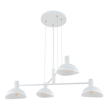 Chandelier on a string ARTIS 4xE14/40W/230V white