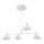 Chandelier on a string ARTIS 4xE14/40W/230V white
