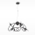 Chandelier on a string ARTOIS 6xE14/40W/230V
