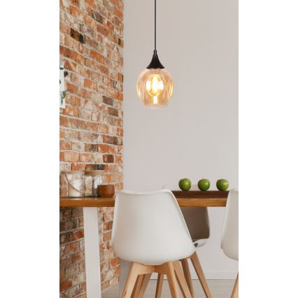 Chandelier on a string ASPA 1xE27/40W/230V black