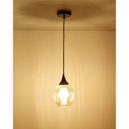 Chandelier on a string ASPA 1xE27/40W/230V black
