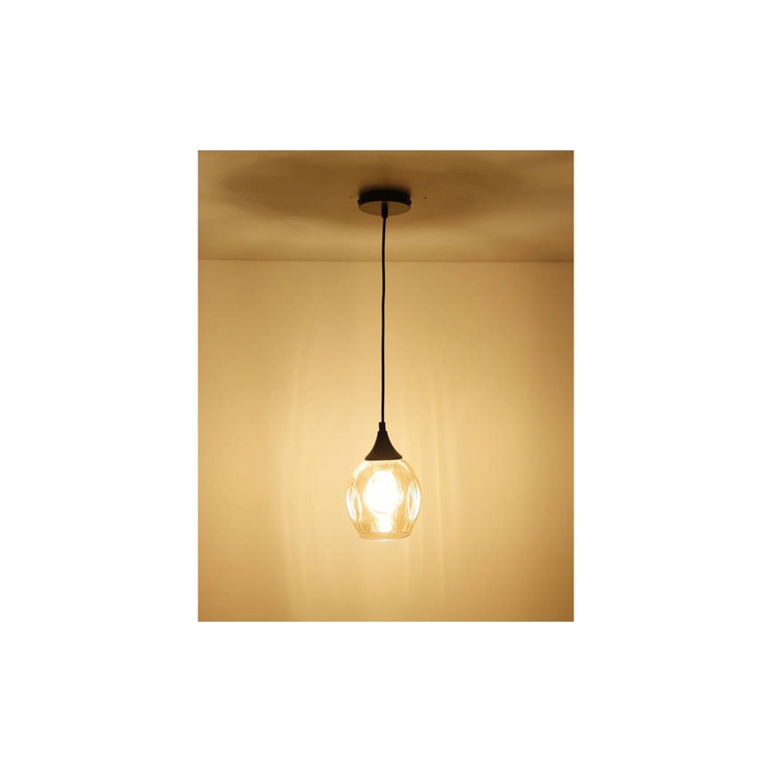 Chandelier on a string ASPA 1xE27/40W/230V black