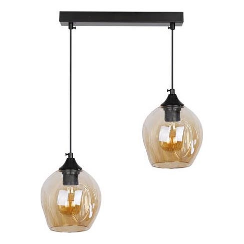 Chandelier on a string ASPA 2xE27/40W/230V black