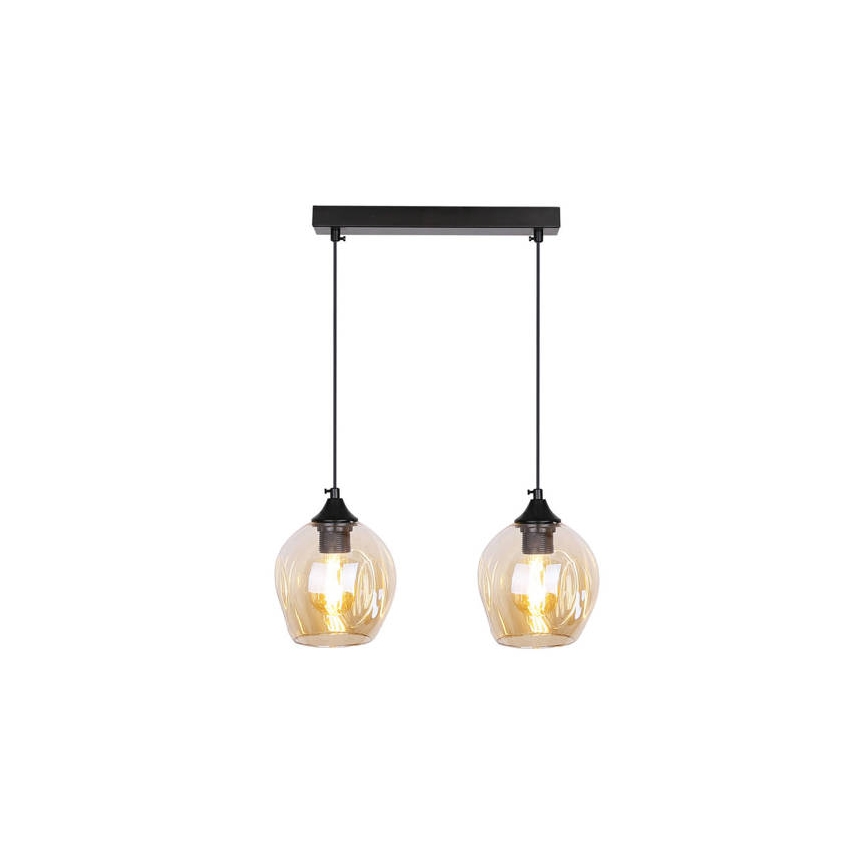 Chandelier on a string ASPA 2xE27/40W/230V black