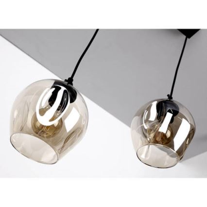 Chandelier on a string ASPA 2xE27/40W/230V black