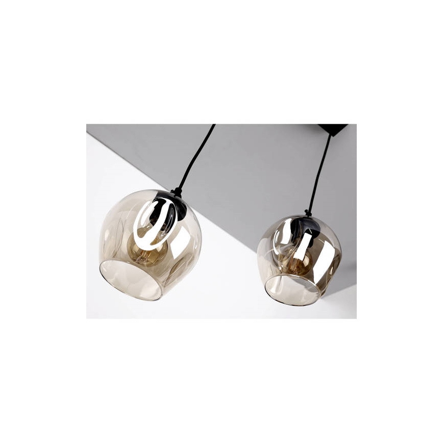 Chandelier on a string ASPA 2xE27/40W/230V black