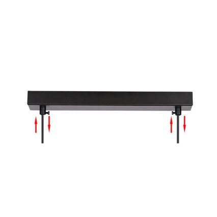 Chandelier on a string ASPA 2xE27/40W/230V black
