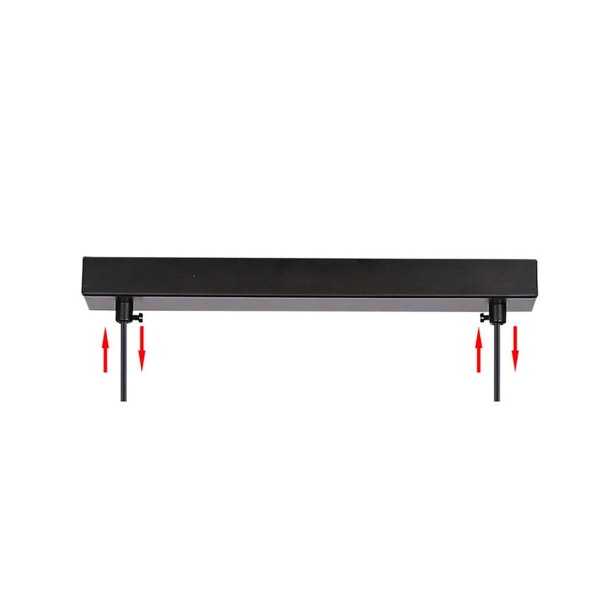 Chandelier on a string ASPA 2xE27/40W/230V black