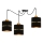 Chandelier on a string ASSAM 3xE27/60W/230V black