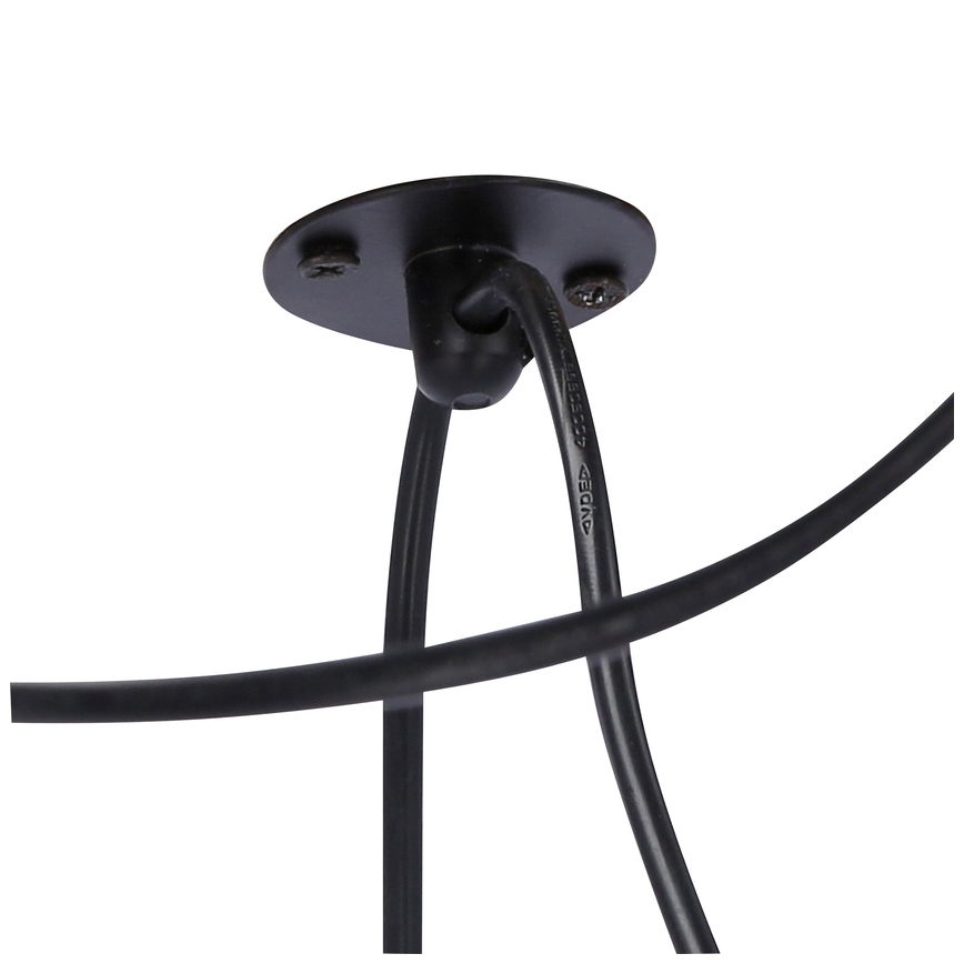 Chandelier on a string ASSAM 3xE27/60W/230V black