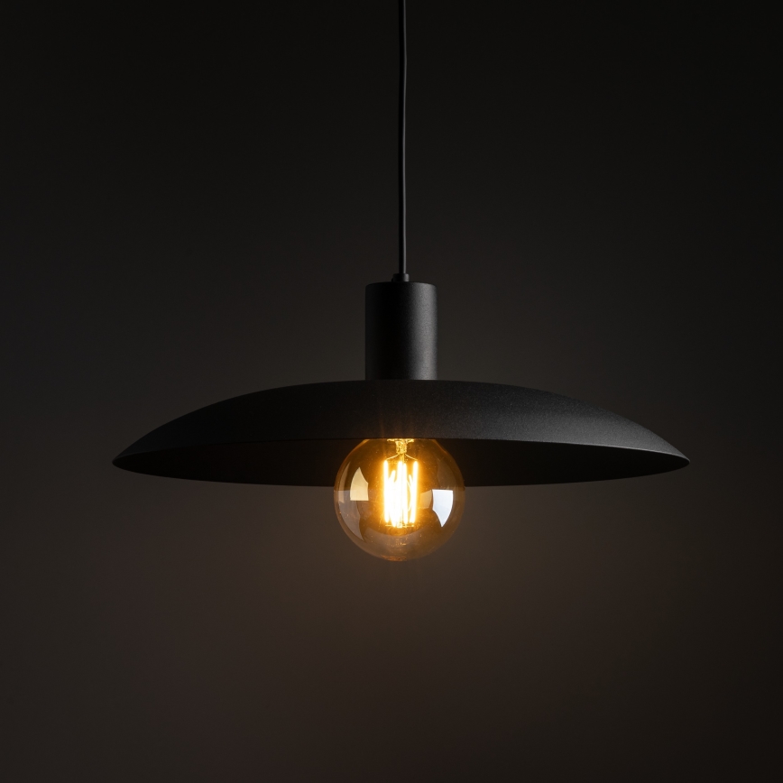 Chandelier on a string ASTRA 1xE27/15W/230V d. 41 cm black