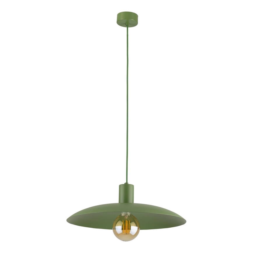Chandelier on a string ASTRA 1xE27/15W/230V d. 41 cm green