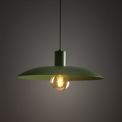 Chandelier on a string ASTRA 1xE27/15W/230V d. 41 cm green