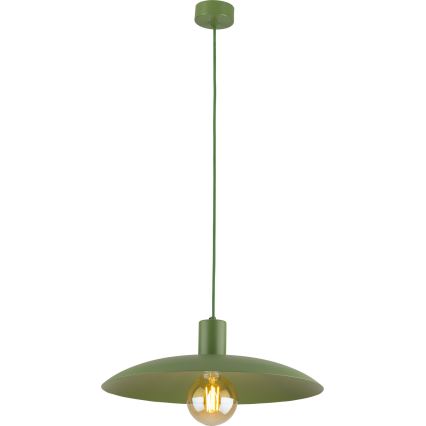 Chandelier on a string ASTRA 1xE27/15W/230V d. 41 cm green