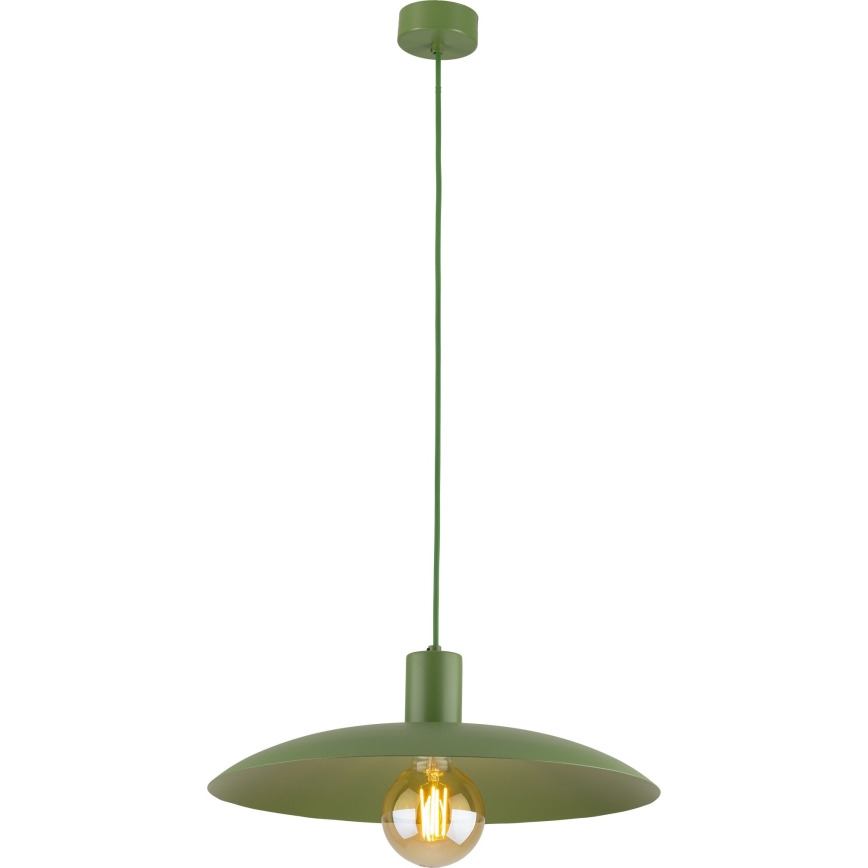 Chandelier on a string ASTRA 1xE27/15W/230V d. 41 cm green