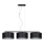 Chandelier on a string ASTRA 3xE27/60W/230V black