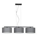 Chandelier on a string ASTRA 3xE27/60W/230V grey